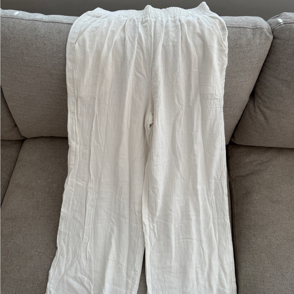 White Linen Pants